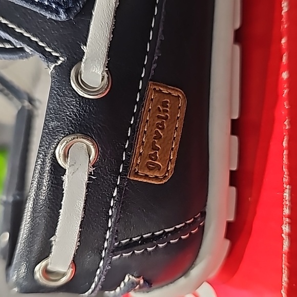 GARVALIN 50 aniversario Boys Shoe Navy Blue Leather Size 21 - Picture 5 of 8